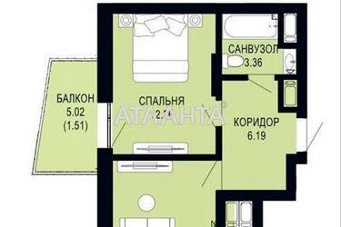 1-комнатная квартира по адресу ул. Щурата В. Ул (площадь 40,1 м²) - Atlanta.ua - фото 11