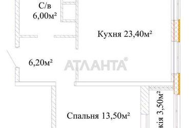 1-room apartment apartment by the address st. Zhabotinskogo Proletarskaya (area 54 m²) - Atlanta.ua - photo 20