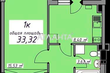 1-кімнатна квартира за адресою вул. Масив 10 (площа 33,5 м²) - Atlanta.ua - фото 15