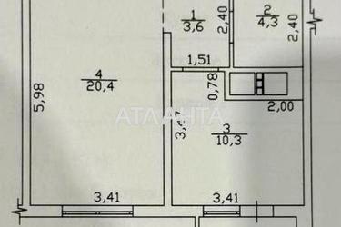 1-кімнатна квартира за адресою Люстдорфська дор. (площа 39,6 м²) - Atlanta.ua - фото 30