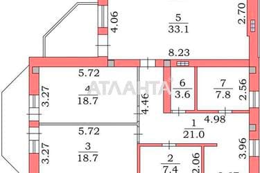 2-комнатная квартира по адресу ул. Пляжная (площадь 115,1 м²) - Atlanta.ua - фото 26