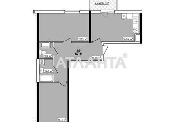 2-комнатная квартира по адресу ул. Королева ак. (площадь 67,1 м²) - Atlanta.ua - фото 12