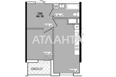 1-кімнатна квартира за адресою вул. Академіка Корольова (площа 44,2 м²) - Atlanta.ua - фото 7