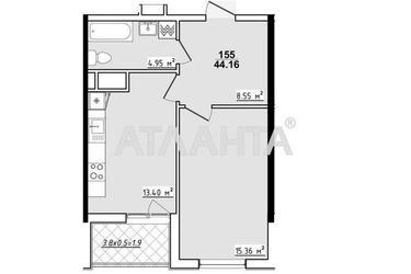 1-room apartment apartment by the address st. Koroleva ak (area 44,2 m²) - Atlanta.ua - photo 8