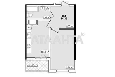 1-комнатная квартира по адресу ул. Королева ак. (площадь 44,4 м²) - Atlanta.ua - фото 12