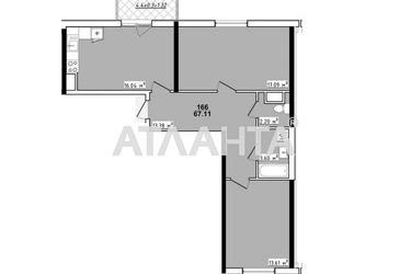 2-rooms apartment apartment by the address st. Koroleva ak (area 67,1 m²) - Atlanta.ua - photo 8