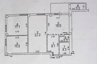 3-комнатная квартира по адресу ул. Грушевского Михаила (площадь 91,9 м²) - Atlanta.ua - фото 47