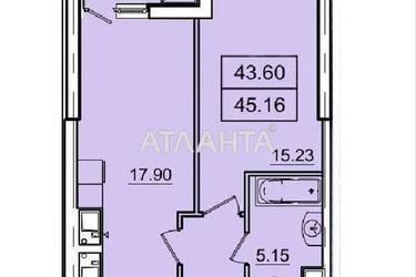 1-комнатная квартира по адресу ул. Генуэзская (площадь 45,2 м²) - Atlanta.ua - фото 43