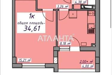 1-комнатная квартира по адресу ул. Массив 10 (площадь 34,6 м²) - Atlanta.ua - фото 14
