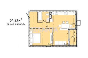 1-комнатная квартира по адресу ул. Франко Ивана (площадь 54,2 м²) - Atlanta.ua - фото 11