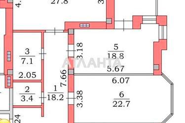 3-кімнатна квартира за адресою вул. Пляжна (площа 121,7 м²) - Atlanta.ua - фото 26