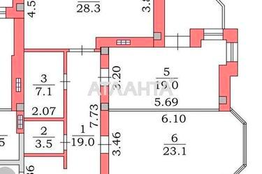 3-кімнатна квартира за адресою вул. Пляжна (площа 132,6 м²) - Atlanta.ua - фото 29