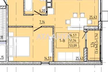 1-кімнатна квартира за адресою вул. Франка Івана (площа 53,1 м²) - Atlanta.ua - фото 10