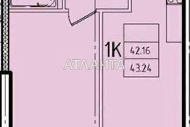 1-room apartment apartment by the address st. Genuezskaya (area 43,2 m²) - Atlanta.ua - photo 8