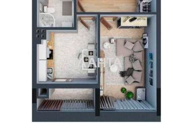 1-комнатная квартира по адресу Незалежності просп. (площадь 39,6 м²) - Atlanta.ua - фото 6