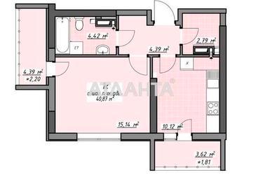 1-комнатная квартира по адресу Глушко ак. Пр. (площадь 40,9 м²) - Atlanta.ua - фото 18