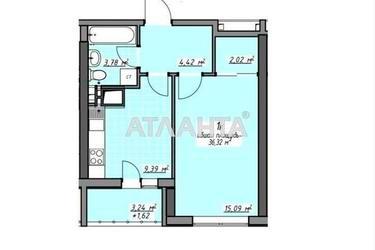 1-комнатная квартира по адресу Глушко ак. Пр. (площадь 36,6 м²) - Atlanta.ua - фото 10