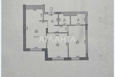 2-комнатная квартира по адресу ул. Героев Майдана (площадь 63,3 м²) - Atlanta.ua - фото 11