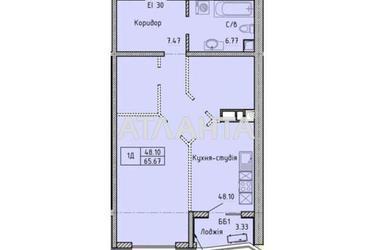 1-room apartment apartment by the address st. Shevchenko pr (area 65,7 m²) - Atlanta.ua - photo 23