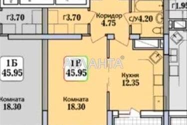 1-комнатная квартира по адресу ул. Героев Крут (площадь 45,7 м²) - Atlanta.ua - фото 11
