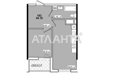 1-room apartment apartment by the address st. Koroleva ak (area 44,2 m²) - Atlanta.ua - photo 8