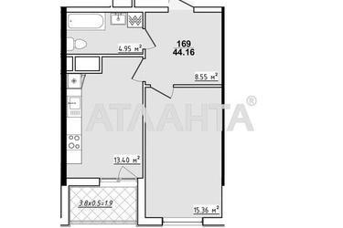 1-room apartment apartment by the address st. Koroleva ak (area 44,2 m²) - Atlanta.ua - фото 8