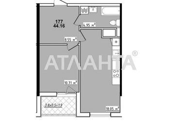 1-комнатная квартира по адресу ул. Королева ак. (площадь 44,2 м²) - Atlanta.ua - imageAlt 7