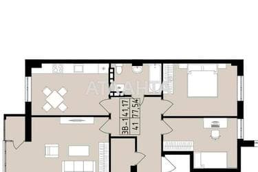 3-комнатная квартира по адресу ул. Центральная (площадь 77,6 м²) - Atlanta.ua - imageAlt 34