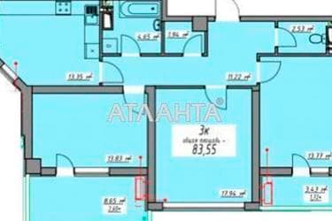 3-комнатная квартира по адресу Курортный пер. (площадь 83 м²) - Atlanta.ua - imageAlt 34