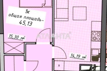 1-кімнатна квартира за адресою Курортний пров. (площа 45 м²) - Atlanta.ua - imageAlt 19