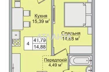 1-комнатная квартира по адресу ул. Боголюбова (площадь 42 м²) - Atlanta.ua - фото 18