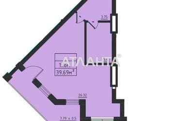 1-комнатная квартира по адресу ул. Дача Ковалевского (площадь 39,7 м²) - Atlanta.ua - imageAlt 46
