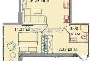1-комнатная квартира по адресу ул. Северная (площадь 46,6 м²) - Atlanta.ua - imageAlt 21