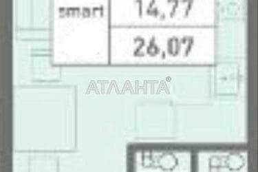 1-кімнатна квартира за адресою вул. Вільямса ак. (площа 26,5 м²) - Atlanta.ua - фото 42