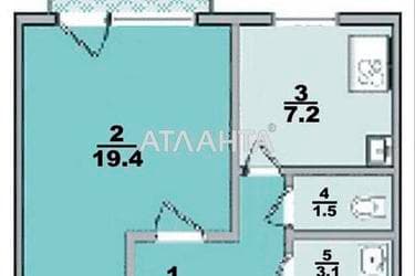 1-комнатная квартира по адресу Небесной Сотни пр. (площадь 36,2 м²) - Atlanta.ua - фото 13