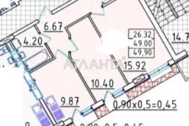 2-rooms apartment apartment by the address st. Lyustdorfskaya dor Chernomorskaya dor (area 51,5 m²) - Atlanta.ua - фото 12