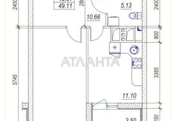 1-кімнатна квартира за адресою вул. Середньофонтанська (площа 49,6 м²) - Atlanta.ua - фото 14