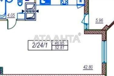 1-кімнатна квартира за адресою вул. Середньофонтанська (площа 52,8 м²) - Atlanta.ua - фото 14