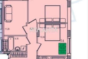 3-комнатная квартира по адресу ул. Марсельская (площадь 78,7 м²) - Atlanta.ua - фото 22