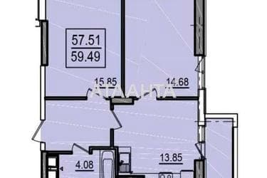 2-кімнатна квартира за адресою вул. Дача Ковалевського (площа 59,4 м²) - Atlanta.ua - фото 9