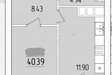 1-кімнатна квартира за адресою вул. Краснова (площа 40,4 м²) - Atlanta.ua - фото 34