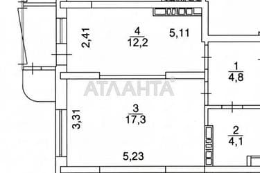 1-комнатная квартира по адресу ул. Кондратюка Юрия (площадь 41,9 м²) - Atlanta.ua - фото 46