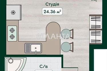 1-комнатная квартира по адресу ул. Паустовского (площадь 29 м²) - Atlanta.ua - imageAlt 16