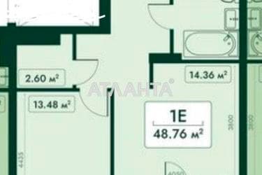 1-комнатная квартира по адресу ул. Паустовского (площадь 48,8 м²) - Atlanta.ua - imageAlt 12