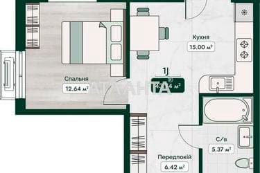 1-комнатная квартира по адресу ул. Паустовского (площадь 43,7 м²) - Atlanta.ua - imageAlt 10
