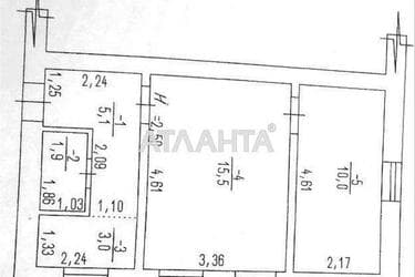 2-комнатная квартира по адресу ул. Карнаухина (площадь 36 м²) - Atlanta.ua - фото 9