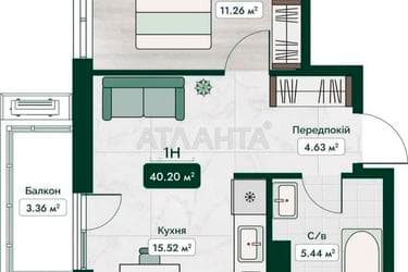 1-комнатная квартира по адресу ул. Паустовского (площадь 40,2 м²) - фото 10 1-комнатная квартира по адресу ул. Паустовского (площадь 40,2 м²) - Atlanta.ua - фото 10
