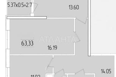 2-rooms apartment apartment by the address st. Krasnova (area 62,8 m²) - Atlanta.ua - фото 64