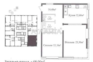 2-кімнатна квартира за адресою вул. Аркадійське плато (площа 68 м²) - Atlanta.ua - фото 12