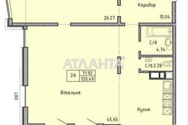 3-кімнатна квартира за адресою вул. Проспект Шевченка (площа 118 м²) - Atlanta.ua - фото 17